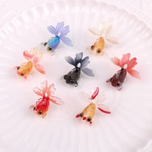Colorful goldfish charms