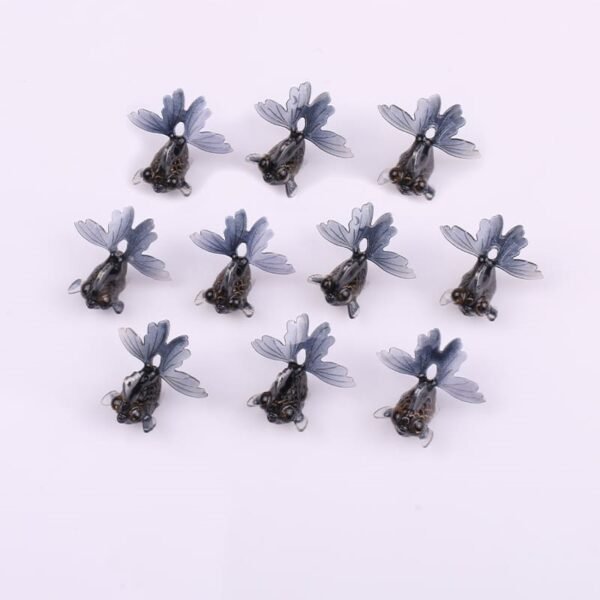 black goldfish charms
