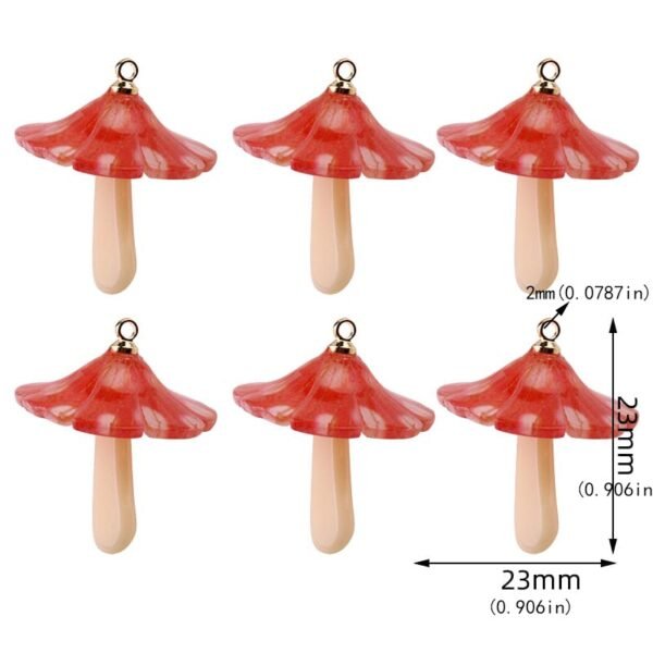 Red Mushroom Charms