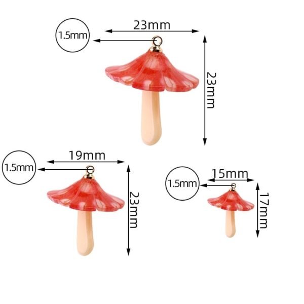 Red Mushroom Charms