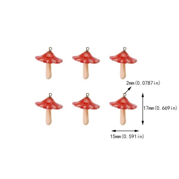 Red Mushroom Charms