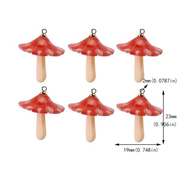 Red Mushroom Charms