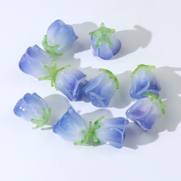 blue rose flowers beads