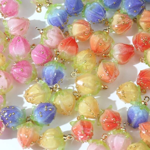 strawberry buds charms