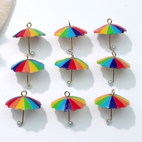 Mix Color Beauty Rainbow Umbrella Charms