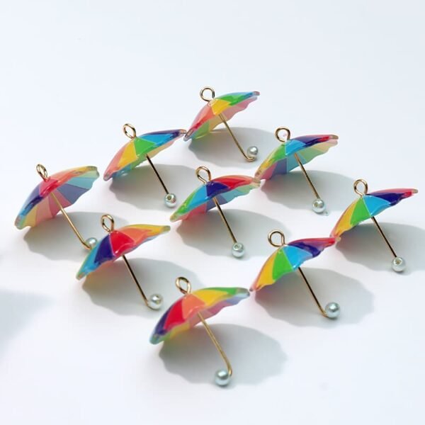 Mix Color Beauty Rainbow Umbrella Charms